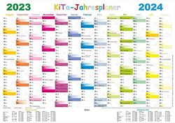 Kita-Jahresplaner 2023/2024: Piallatrice 46 x 32 cm