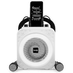 RockJam Ring Bluetooth Karaoke Machine with Two Mics Recargable, inalámbrico Negro