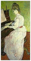 ArtPlaza Van Gogh Vincent Mademoiselle Gachet At The Piano Pannello Decorativo, Legno, Multicolore, 50x100 cm