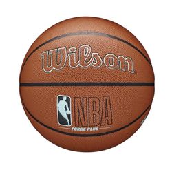 Wilson NBA Forge Plus Eco Ball WZ2010901XB, Womens,Mens basketballs, orange, 7 EU