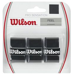 Wilson Pro Sensation, Overgrips Raqueta Unisex Adulto, Negro, 3 Pack