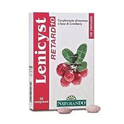 Naturando Lenicyst Retard 10 Complemento alimenticio Para El Tracto Urinario con Arándano rojo - 30 Comprimidos
