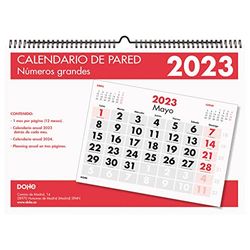 Calendario de Pared 2022 - Organizador Anual de 32 Páginas - Tamaño A3 29,7 × 42 cm - Números Grandes - Planificador Mensual Para Colgarlo en la Pared - Dohe