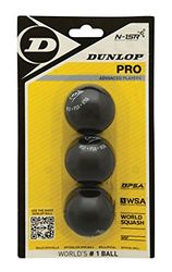 Dunlop Pro 3Bbl Squash, unissexo, 3 bolas