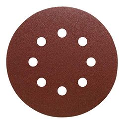 Klingspor 342423 PS 22 K - Discos con base de papel para madera, metal, universal, forma de agujero GLS74, 100 granos, 150 mm de diámetro, 50 unidades