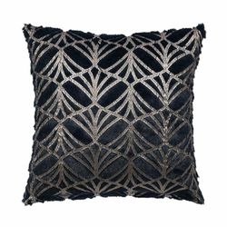 Romimex Cojín Negro Dorado 5 x 45 x 45 cm