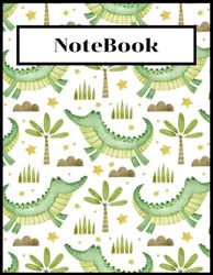 Alligators Notebook: notebook for studying/notebook journal lined/kids books age 5-8/kids books age 9 12/kids books 2-3 years/kids books 4-5 ... age 1-2 years (8.5x11 inche) (100 Pages) (A4)