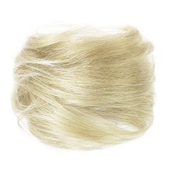 American Dream Medium Human Hair Bun, Cream Blonde Number 613