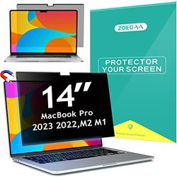 ZOEGAA Pantalla de privacidad para MacBook Pro de 14 pulgadas, magnética, extraíble, antiluz azul, MacBook Pro 14, pantalla de privacidad para MacBook Pro de 14 pulgadas (2021-2023, M1/M2/M3,