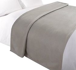Tony's Têxteis manta lisa para sofá ou cama - forro polar extra macio - cinzento