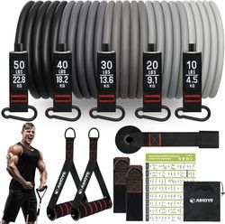 Lange weerstandsbanden voor het trainen van mannen trainingsbanden, weerstand voor mannen, zware weerstandsbanden voor fysiotherapiebanden, bicepsbanden, fitnessbanden, weerstandsband, set oefenband