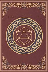 RPG Journal: for pen and paper role players | mixed paper (ruled,dot graph, hex) | perfect for campaign planning, game notes, character blue booking ... | celtic ornament with dice cover - red/ blue