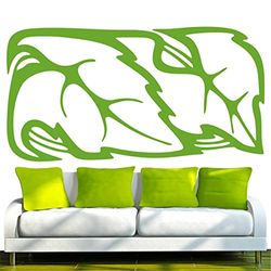 Indigos e115 - Vinilo Decorativo (40 x 20 x 1 cm), diseño de Hojas, Color Verde
