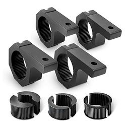 Nilight Lot de 4 supports de montage avec colliers de serrage pour éclairages LED tout-terrain, 2,5 cm/3,8 cm/4,4 cm/5,1 cm, pour pare-buffles, quads, véhicules utilitaires tout-terrain et camions