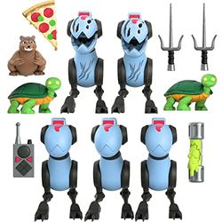 Les Tortues Ninja Pack 5 Figurines Ultimates Mousers 8 cm