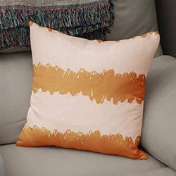 Bonamaison Decorative Cushion Cover, Polycotton, Orange, Standard