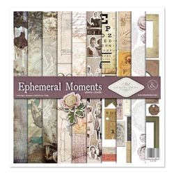 ITD Collection - Scrapbooking Package 12 x 12 inches, Scrapbooking Paper, Decorative Paper, decoupage, Card Making, Paper Size - 310 x 320 mm (Ephemeral Moments, SLS-036)