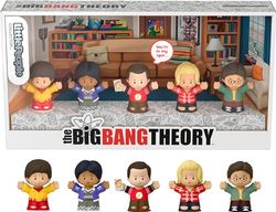 Little People Collector The Big Bang Theory-set i specialutgåva med utställningslåda för vuxna och fans, 5 figurer, HYT47
