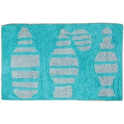 MSV Tapis de Bain Coton 50x80cm Moshi Bleu