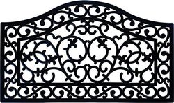 ID Mat 4575 Ebène Rubber Door Mat, Black, 75 x 45 x 1.4 cm