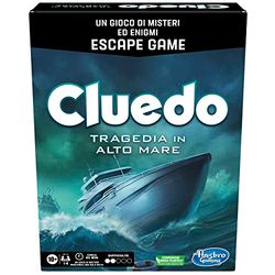 Cluedo Escape – Tragédie en Haute mer, Cadeau pour Enfants et Filles à partir de 10 Ans, Jeu de mystères et énigmes en Version Escape Game, Table pour Les familles, 1 à 6 Joueurs
