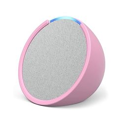 Echo Pop | Altoparlante Bluetooth intelligente con Alexa, compatto e dal suono potente | Bianco ghiaccio + custodia per Echo Pop Made For Amazon (modello 2023), Lilla