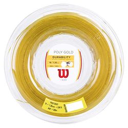 Wilson Poly Gold Tennis String, Racket Unisex-Adult, Arancione, 16G