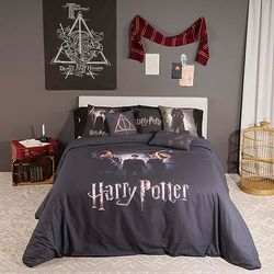 BELUM | Copripiumino Microsaten Harry Potter per letto da 90 misure Prodotto: (155 x 220 cm) - Modello: Silente Army