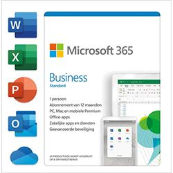 Microsoft 365 Business Standard Win/Mac - Nederlands - 1 Jaar|Standard|1|1 Year|PC/Mac/Android|Download