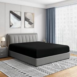 Cathay Home Drap-Housse Double brossé Ultra Doux, résistant aux Plis et à la décoloration, Drap-Housse à Poches Standard de 35,6 cm, adapté pour Matelas de 30,5 à 40,6 cm d'épaisseur (lit Simple,