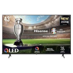Hisense 43E77NQ - 108 cm (43 Zoll) Diagonalklasse E77NQ Series LCD-TV mit LED-Hintergrundbeleuchtung - QLED - Smart TV - VIDAA - 4K UHD (2160p)