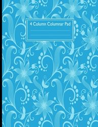 Columnar Pad 4 Columns: 4 Column Columnar Pad, 4 Column Analysis Pad, 121 Pages (8.5" x 11")