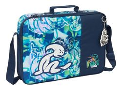 Safta El Niño Kook - Portefeuille extrascolaire, porte-tout, bandoulière, confortable et polyvalent, qualité et résistance, 38 x 6 x 28 cm, bleu marine, M, Décontracté