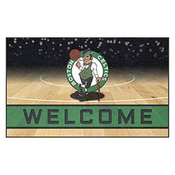 FANMATS 21941 Team Color Crumb Rubber Boston Celtics Door Mat, 1 Pack
