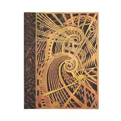 Paperblanks | Spirale del Chanin Building | Diari a copertina rigida | Ultra | Righe: Hardcover, 120 gsm, ribbon marker, memento pouch, elastic closure