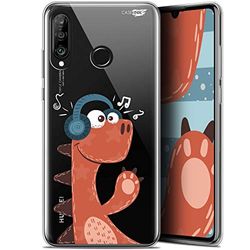 Beschermhoes voor 6,2 inch Huawei P30 Lite, ultradun, motief: Sketchy Dinausaurier