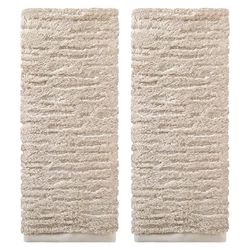SKL Home CloudSoft Lot de 2 Serviettes essuie-Mains en Coton Avoine
