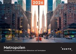 Metropolen - KUNTH Tischkalender 2026: Wochenkalender mit faszinierenden Fotomotiven und einem praktischen Terminplaner