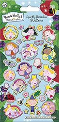 Paper Projects Ben and Holly's Little Kingdom Sparkly herbruikbare stickers | Officieel gelicentieerd product | Herbruikbaar op niet-poreuze oppervlakken, blauw, 19,5 cm x 9,5 cm