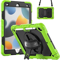 Funda para iPad 9 generación 2021, Funda para iPad 8 generación 2020, Funda para iPad 7 generación 2019, rotación de 360 ° para iPad de 10,2 Pulgadas con Correa Ajustable