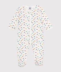 Petit Bateau A09QD pyjama voor kinderen, marshmallow/meerkleurig, 18 maanden, Marshmallow/Multico, 18 Maanden