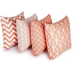 Penguin Home Cushion Cover capa de almofada, algodão, coral, 45 x 45 cm