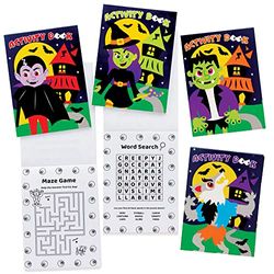 Baker Ross FE776 Halloween Mini Activity Book for Kids - Pack of 12, Puzzle Books for Kids, Party Bag Fillers for Kids, Book, Halloween