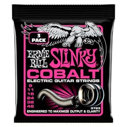 Ernie Ball Super Slinky Kobalt Elektrische Gitaar Snaren 3 Pack - 9-42 Gauge