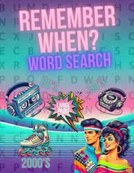 Remember When Word Search: Nostalgic Decades takes you back to 80's, 90's & 2000's