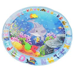 Kögler 89521 - Waterspeelmat met grappige dieren om de onderwaterwereld te ontdekken, diameter ca. 65 cm, opblaasbaar, vulbaar, geschikt voor kinderen tot 6 jaar