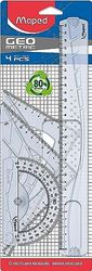 Maped 242767 – Kit of 4 Pieces (Ruler + Triangle + Square + Carrier), Units Contained: 1