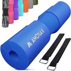 AMONAX Barbell Squat Pad, extra dikke schuimvulling voor nek- en schouderondersteuning, Heavy Duty Gym Fitness Workout Cover voor Vrouwen Hip Thrusts, Gewichtheffen en zware squats (Blauw)