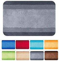 Spirella 10.14742 Tappetino da Bagno Balance Grigio 55 x 65 cm