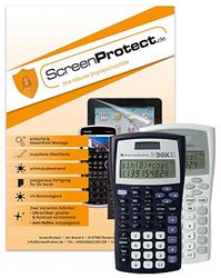 ScreenProtect displayskyddsfolie UltraClear för TI-30 X II B & TI-30 X II S med rakel och mikrofiberduk